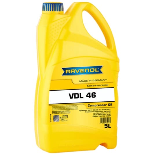Масло компрессорное Ravenol Kompressorenoel VDL 46 (5 л)
