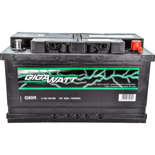 Аккумулятор Gigawatt 6 CT-80-R 0185758006