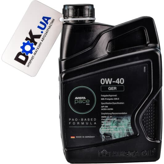 AVISTA Pace EVO GER 0W-40 (1 л) моторное масло