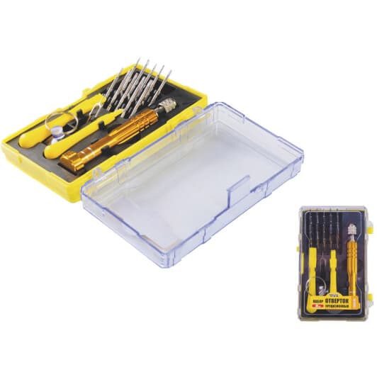 Викрутка прецизійна реверсивна з набором бит MasterTool 400163