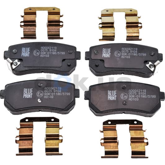 ADG042119 Blue Print Тормозные колодки