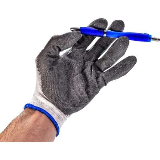 Перчатки рабочие MasterTool синтетические с нитриловым покрытием белые