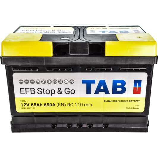 Аккумулятор TAB 6 CT-65-R Magic Stop & Go EFB 212065
