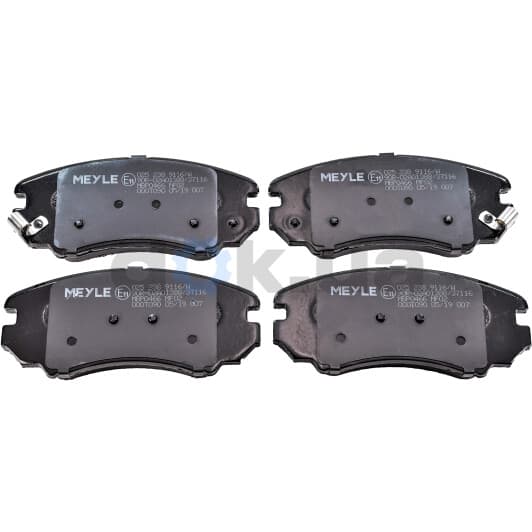 025 238 9116/W Meyle Гальмівні колодки