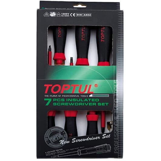 Набор отверток диэлектрических Toptul GAAE0704 7 шт.
