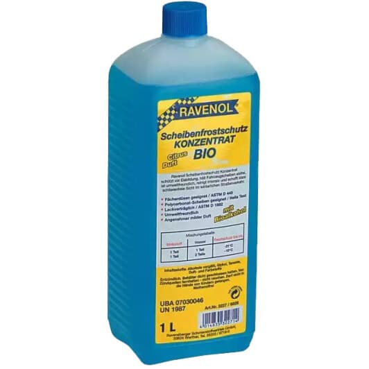 Концентрат омывателя Ravenol Scheibenfrostschutz BIO зимний -60 °С цитрусовый (1 л)