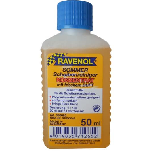 Концентрат омивача Ravenol Sommer-Scheibenreiniger 1:100 літній 0 °С (0.05 л)