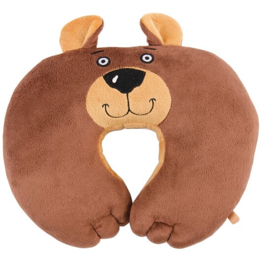 Подушка-іграшка Kerdis "Ведмідь" коричнева без логотипа 4820198830502