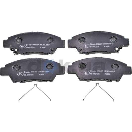 P 28 050 Brembo Гальмівні колодки