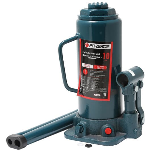 Домкрат Forsage бутылочный гидравлический 10 т F-T91004