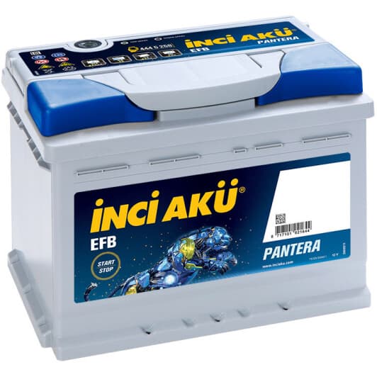 Аккумулятор Inci Aku 6 CT-60-R Start-Stop EFB Pantera L2060056013