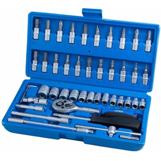 Набір бит та торцевих головок з тримачем та тріскачкою Grad 6003015 33 шт.