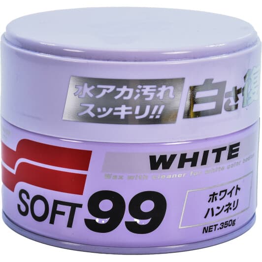 Кольоровий поліроль для кузова SOFT99 White Super Wax білий