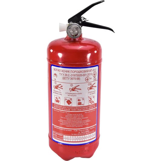Перезарядний вогнегасник Winso Рубіж порошковий