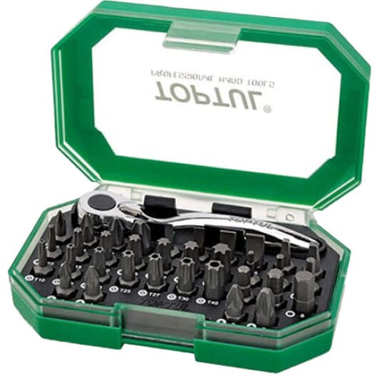 Набір бит з тріскачкою Toptul GACW3503 34 шт.