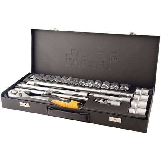 Набор торцевых головок и комплектующих MasterTool 78-4124 1/2" (24 пр.)