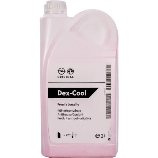General Motors Dex Cool Longlife G12 червоний -27 °C готовий антифриз