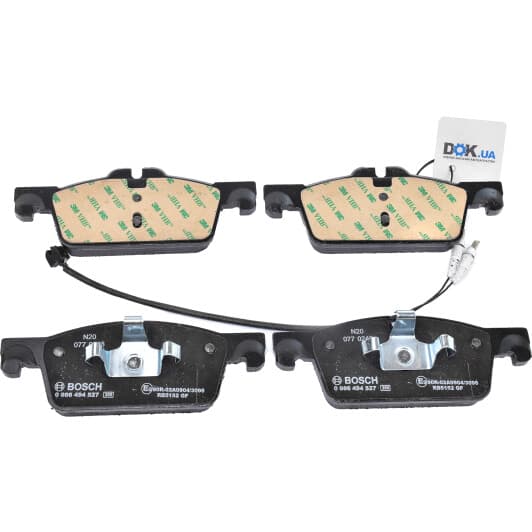 0 986 494 527 Bosch Гальмівні колодки для Peugeot 508