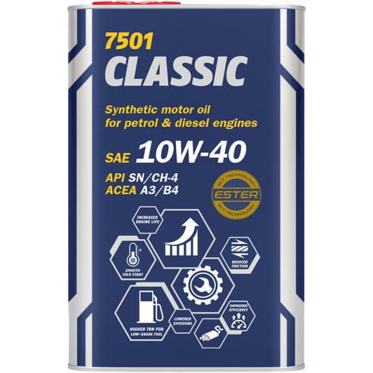 Mannol Classic (Metal) 10W-40 (1 л) моторное масло