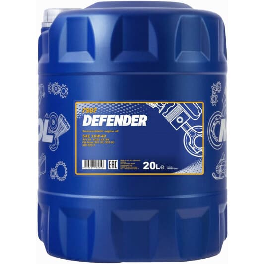 Mannol Defender 10W-40 (20 л) моторна олива