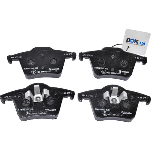 P 86 019 Brembo Гальмівні колодки для Volvo XC90