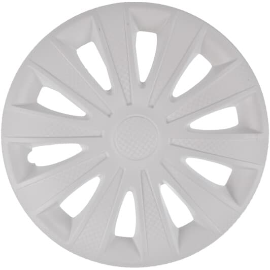 Комплект колпаков на колеса Star Karat цвет белый с карбоновой отделкой R14