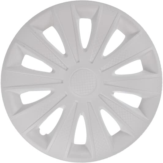 Комплект колпаков на колеса Star Karat цвет белый с карбоновой отделкой R15