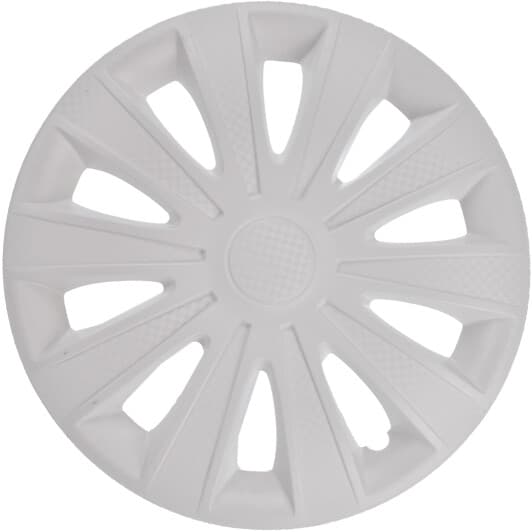 Комплект ковпаків на колеса Star Karat колір білий з карбоновою обробкою R16