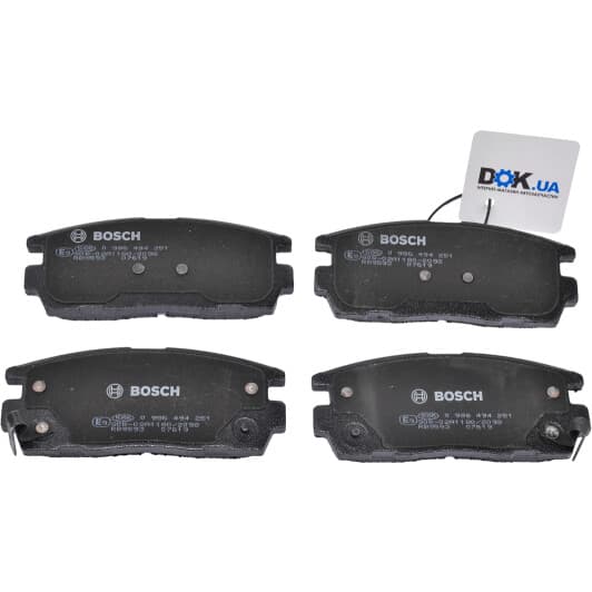 0 986 494 251 Bosch Тормозные колодки