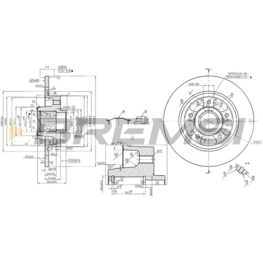 cd7731s Bremsi Тормозной диск