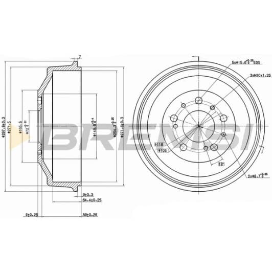 cr5261 Bremsi Гальмівний барабан