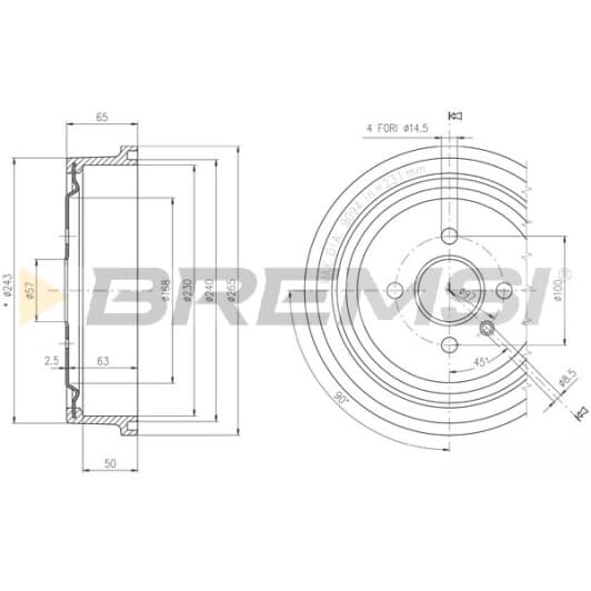 cr5560 Bremsi Гальмівний барабан