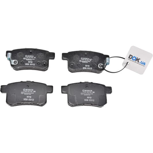 0 986 494 338 Bosch Тормозные колодки для Honda Accord