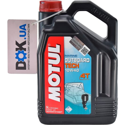 Motul Outboard Tech 10W-40, 5 л (852251) моторное масло 4T