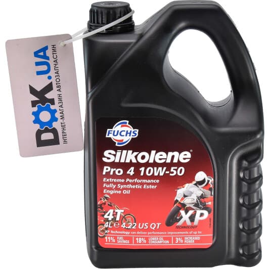Моторна олива 4Т Fuchs Silkolene Pro 4 XP 10W-50 синтетична