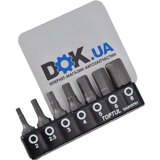Набор бит Toptul GAAV0701 7 шт.
