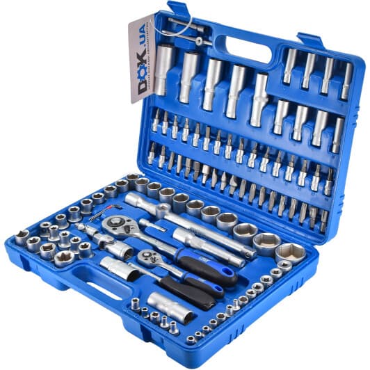 Набор бит и торцевых головок с держателем и трещоткой Grad 6003205 98 шт.