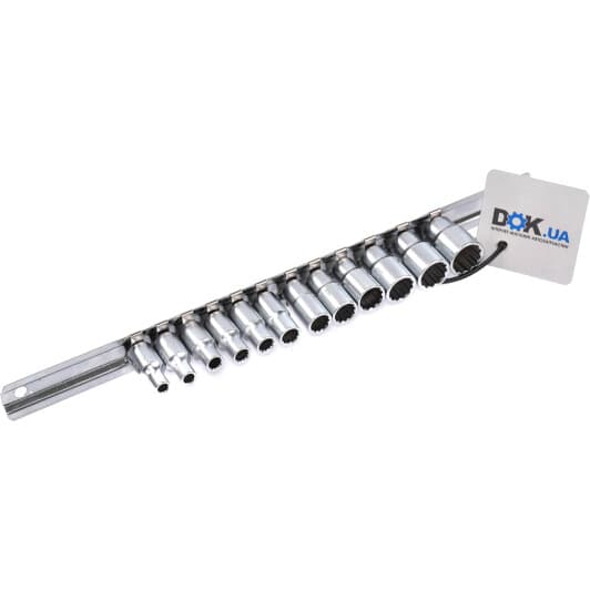 Набор торцевых головок Toptul GAAQ0801U-12 1/4" (12 пр.)