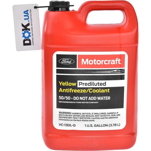 Ford Prediluted Antifreeze/Coolant жовтий -37 °C готовий антифриз