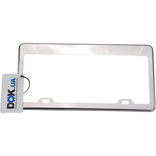 Рамка номерного знака Elegant EL100605 цвет серебристый