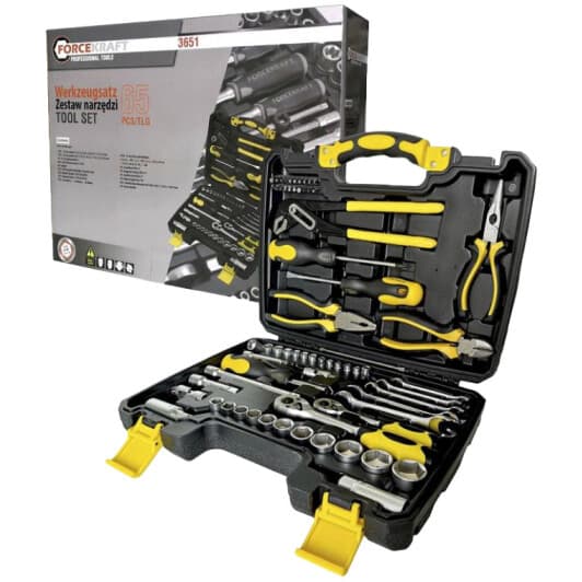 Набор инструментов Forcekraft FK-3651 1/4", 3/8" 65 шт.