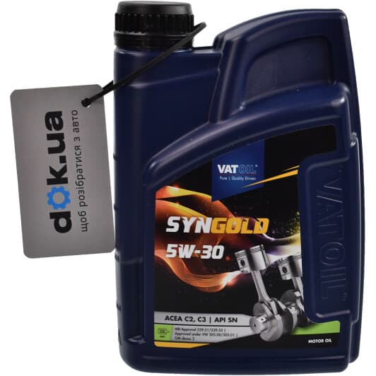 VatOil SynGold 5W-30 (1 л) моторна олива