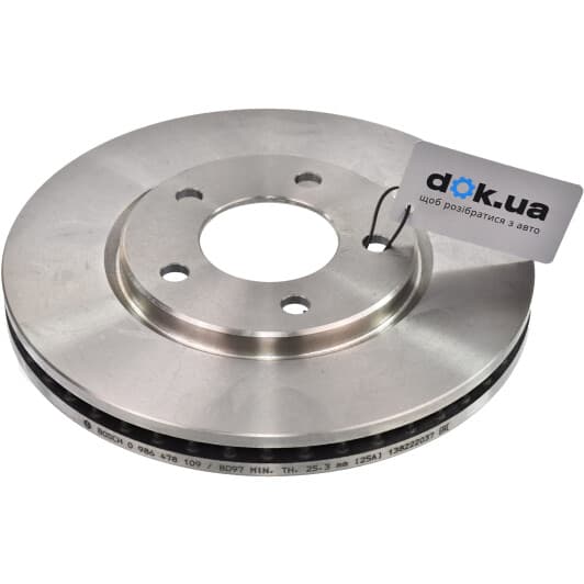 0 986 478 109 Bosch Гальмівний диск