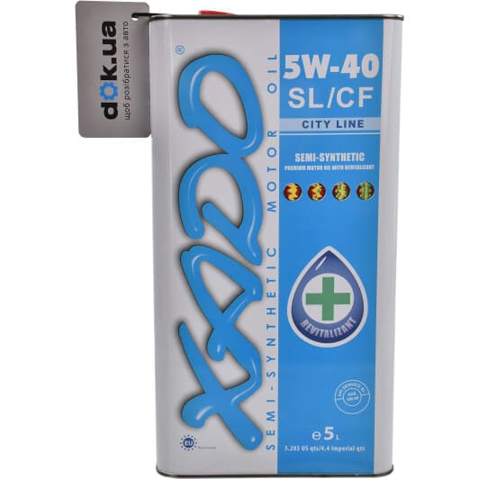 Xado Atomic Oil SL/CF City Line 5W-40 (5 л) моторное масло