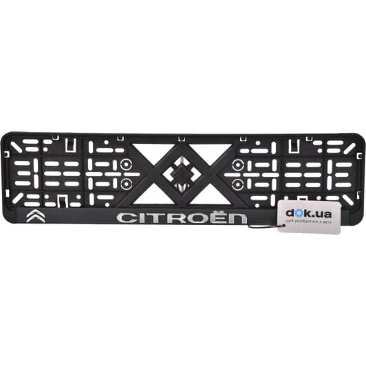 Рамка номерного знака Vitol 50256 колір чорний на Citroen