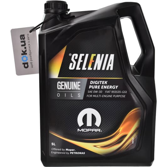 Petronas Selenia Digitek Pure Energy 0W-30 (5 л) моторна олива