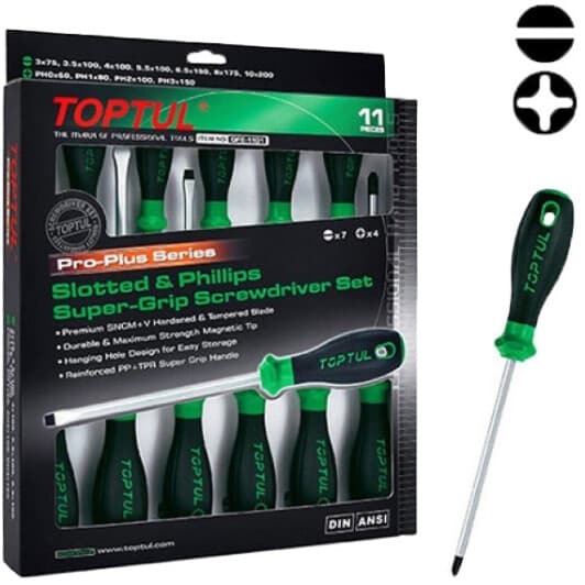 Набір інструментів Toptul GFE-1101 11 шт.
