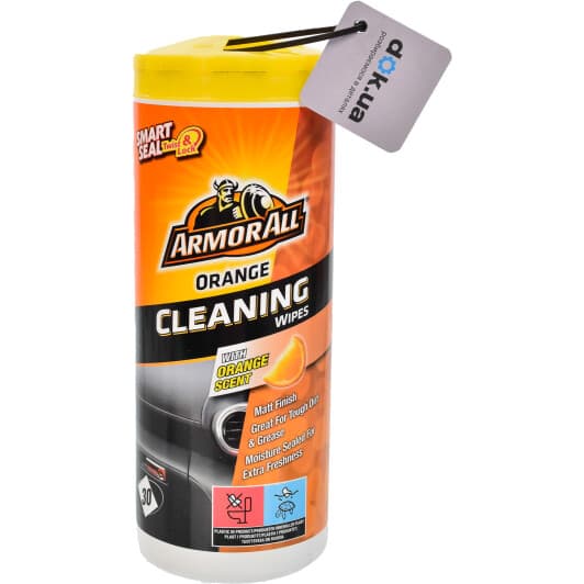 Салфетки ArmorAll Orange Cleaning Wipes E303291000 из нетканого материала 30 шт