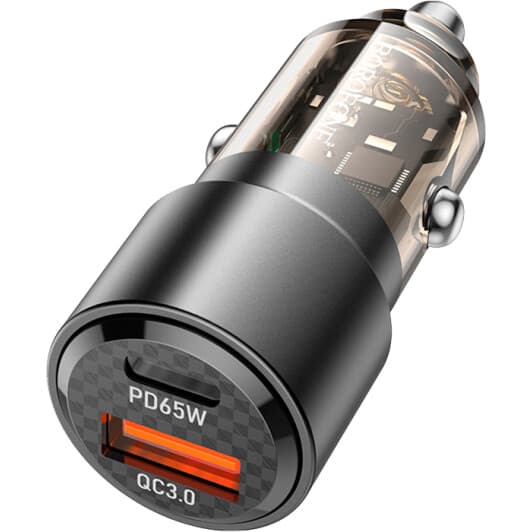 USB зарядка в авто Borofone BZ20A Smart 6941991101625