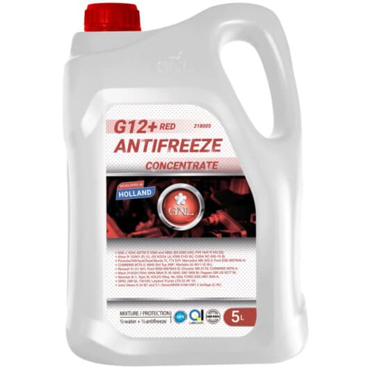 GNL G12+ червоний 5 л (218005) концентрат антифризу